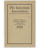 Interstate Association Averages Trapshooting 1914 tournaments book sport... - £27.63 GBP