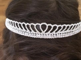 Bridal Headband First Communion Pageant Flower Girl Tiara Crown /a3 - $190.20 MXN