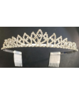 Bridal Headband First Communion Pageant Flower Girl Tiara Crown /a8 - $190.20 MXN