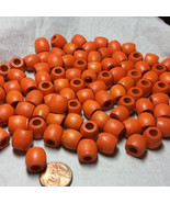 Wood Beads about 10 x 12 mm with Large Hole Lot of 100 - £1.87 GBP