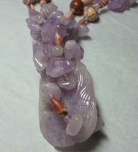 Amethyst Necklace, Double Strand about 24 1/2 inches long - £24.05 GBP