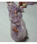 Amethyst Necklace, Double Strand about 24 1/2 inches long - £23.77 GBP