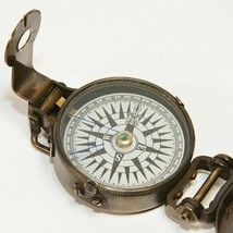 Pocket Compass , Nautical Compass Brass Vintage WWII Military - £17.99 GBP