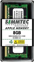 Simmtec 8GB Memory for Apple IMAC 2019 &amp; 2020, Mac Mini 2018 &amp; 2020 DDR4 2666... - £36.58 GBP