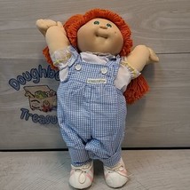 Cabbage Patch Kids 1985 OK Blue Signature Orange Hair Girl Overalls L20 EUC - $39.95