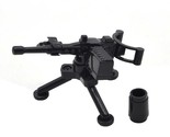 Minifigure Belt Fed Machine Gun on tripod Weapon military Gun B - Army W... - $3.70