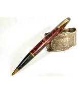 CONWAY STEWART NIPPY#2 Vintage Propelling Pencil - Red&Black Marbled - Grip Ding - £28.25 GBP