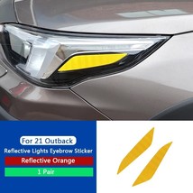 QHCP Car Headlight Reflective Eyebrow Sticker Headlamps Eyebrow Trim For  Forest - £75.76 GBP