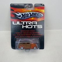 1937 Woody Ford Station Wagon Hot Wheels Ultra Hots Real Riders All Die-... - $9.46