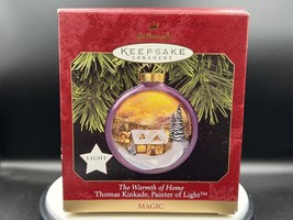 Hallmark 1997 Ornament Kinkade THE WARMTH OF HOME Painter of Light Magic (works) - $14.95