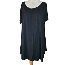 Black Short Sleeve Tunic Top Size 1X - $24.75