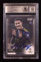 Antony Signed 2020-21 Stadium Club Chrome UEFA Champions League #49 RC (BGS | Au - £152.14 GBP