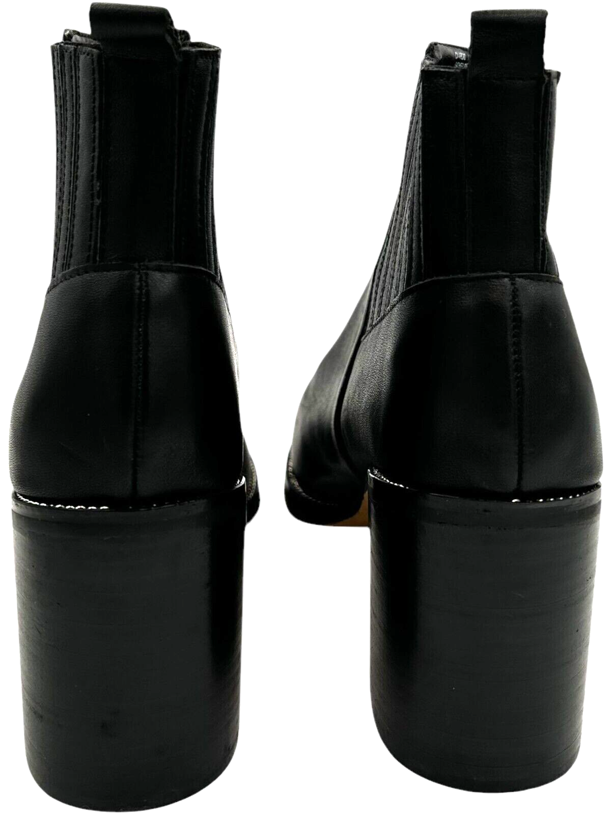 chelsea & violet arcade black leather studded 3.5" heel chelsea booties size 11M Item image 8