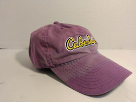 Cabela&#39;s World&#39;s Foremost Outfitters Baseball Cap Hat Purple w/Wear (See Photos) - £7.39 GBP