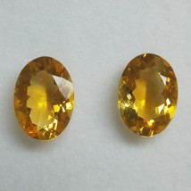 Natural Citrine Oval Faceted Cut 14X10mm Golden Citrine Color VVS Clarity Loose  - £114.71 GBP