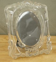 MIKASA Princess Lead Crystal Wedding Picture Frame 11x9 Holds Oval Photo... - $34.19