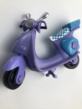 Polly Pocket 2002 Purple Snack Time Scooter Moped 4&quot; Bike kickstand works - $11.04 CAD