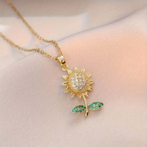 Exquisite Sunflower Pendant Necklace  Perfect Gift for Girls - £18.43 GBP