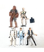 Star Wars set 4 General Grievous Chewbacca Han Solo Luke Skywalker Storm... - $20.46 CAD