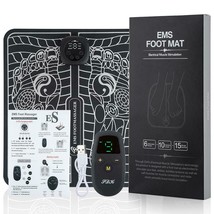 Electric Ems Foot Massager Pad Feet Muscle Stimulator Foot Massage Mat Improve B - £19.64 GBP