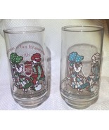 VTG 1970’s Coca Cola Holly Hobbie Christmas Drinking Glass Collector 2 G... - £8.27 GBP