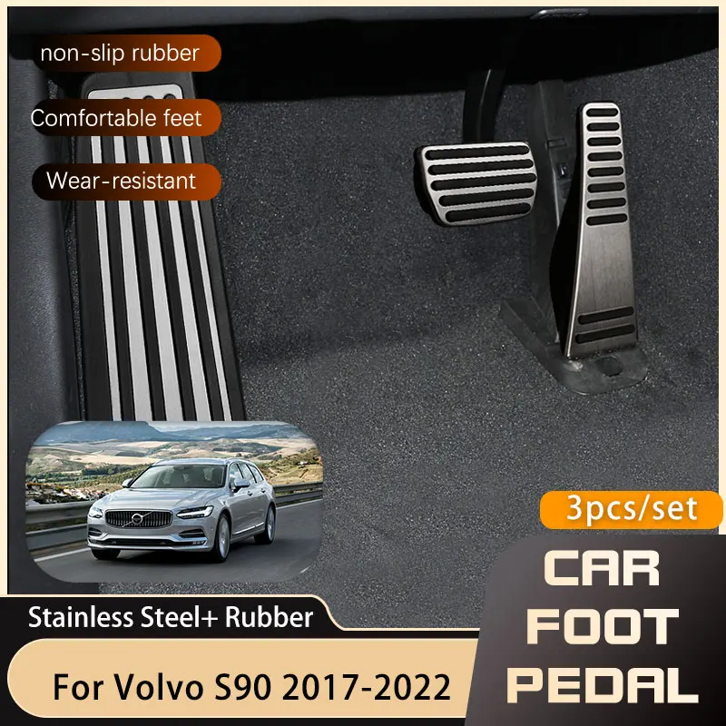 Car Accelerator Brake Pedal Footrest Pedal Plate Cover Interior Refit Fo... - $22.42+