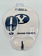 Brigham Young BYU Cougars Mouse &amp; Mouse Pad NEW BYU University College G... - $19.05