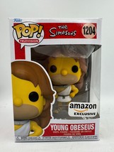 Funko Pop! Vinyl: The Simpsons Young Obeseus Homer Amazon  #1204 + Prote... - $10.69