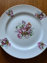 Vintage Saji Japan Marked White w Pink Purple &amp; Orange Crocus Morning Gl... - £8.85 GBP