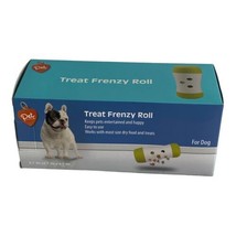 Treat Frenzy Roll Interactive For Dogs Toy Green &amp; White Treat Dispenser... - £8.76 GBP