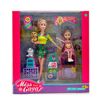 Miss Gaga Doll Set with Pets and Accessories - with Suitcase - £32.13 GBP