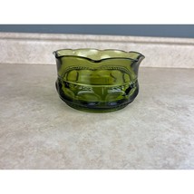 Decorative Green Glass 10oz Condiments Container - $8.90