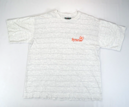 Vintage Syracuse American Eagle Shirt L Gray Adult Single Stitch USA Emb... - £11.25 GBP