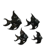 Ceramicraft 1950's MCM Black & Gold Angel Fish Wall Hanging - $1,352.59 MXN Ceramicraft 1950's MCM Black & Gold Angel Fish Wall Hanging - $1,352.59 MXN