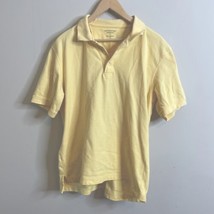 Croft And Barrow Men’s Yellow Short Sleeve Polo Shirt Size Large Perform... - $8.66
