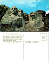 One(1) South Dakota SD Black Hills Mount Rushmore National Memorial VTG Postcard - £7.38 GBP