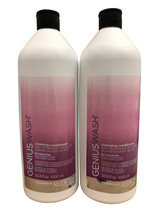 Redken Genius Wash Cleansing Conditioner Coarse Hair DUO 33.8 oz. Each - £20.53 GBP