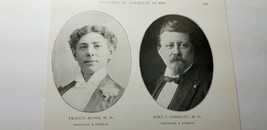 Notable St. Louisians Of 1900 Page Photos Doctors &amp; Surgeons A4 - £8.81 GBP