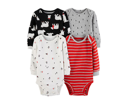 Carter&#39;s® Brand ~ Baby Boy ~ 6 Months ~ 4 pack ~ Holiday Theme Bodysuits ~ NWT - £17.74 GBP