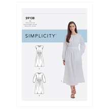 Simplicity Sewing Pattern 9138 10594 Misses Dress Belted Size 6-14 - $8.79