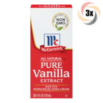 3x Packs McCormick Pure Vanilla Flavor Extract | 4oz | Madagascar Vanill... - £57.48 GBP