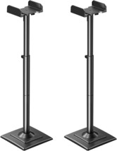 Mountup Universal Speakers Stands Pair 34&quot; To 43.3&quot; Height Adjustable Holds - $112.61