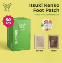 100 Sachets Premium ITSUKI KENKO HEALTH Detox Foot Pads Patch Herbal Cle... - £83.62 GBP