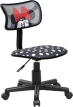 Idea Nuova Minnie Mouse Swivel Mesh Rolling Desk Chair - £60.40 GBP