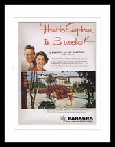 1951 Panagra Pan Am Airlines Framed 11x14 ORIGINAL Vintage Advertisement  - $49.49