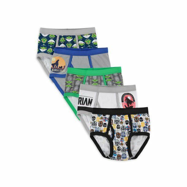 Primary image for Five (5) Star Wars ~ The Mandalorian ~ Boy's Size 8 Briefs/Underwear ~ Cotton