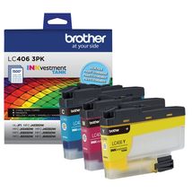 Brother LC4063PK 3 Pack of Standard Yield Cyan, Magenta and Yellow Ink C... - £69.14 GBP