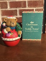 Russ Christmas in Teddy Town Revolving Musical Teddy bear - £12.45 GBP