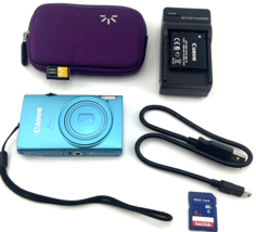 Canon PowerShot ELPH 110 HS IXUS 125 BLUE Digital Camera 16.1MP 5x Zoom ... - £255.06 GBP