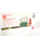 GE String A Long 50 Clear Mini String Lights Christmas Green Wire 1295936 - £3.99 GBP